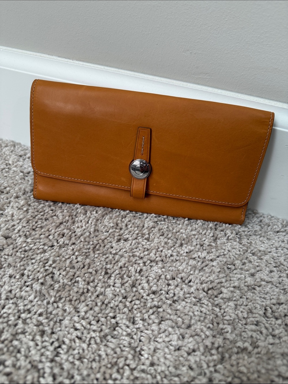 TUMI Leather Tan Wallet